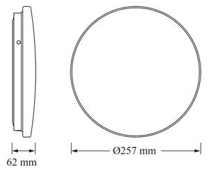 Osram - LED Koup stropní svítidlo CEILING ROUND LED/12W/230V pr. 26cm IP44 bílá