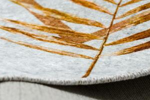 Kusový koberec Miro 51518.806 Leaves grey/gold 80x150 cm