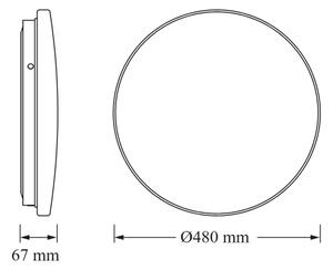 Osram - LED Stropní svítidlo CEILING ROUND LED/36W/230V 3000K pr. 48 cm bílá