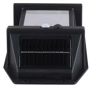 LED solární nástěnné světlo WL918, černá