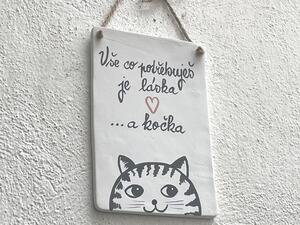 Kočičí cedulka - Vše co potřebuješ Keramika Andreas