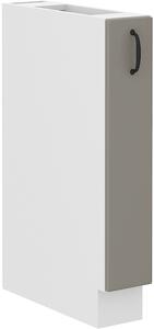 STL 15 cm výsuvná skřínka dolní s košíkem STILO II Barevné provedení STILO: Bílá / Prachově šedá