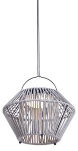 Bohemian stolní lampa šedá vč. LED 3-stupňové stmívatelné IP54 solární dobíjecí - Duco