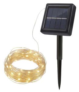 LED solární světelný řetěz WL919, černá
