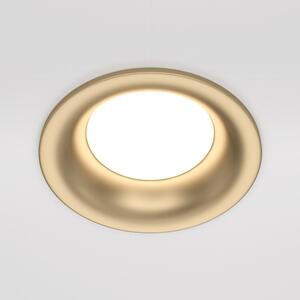 Maytoni Designové vestavné svítidlo SLIM, 10W, ⌀ 8,5 cm, 1xGU10 Barva: Matná zlatá