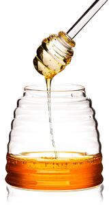 Skleněná dóza na med Honey