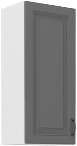 STL 40 cm skříňka horní jednodveřová STILO II (výška 90 cm) Barevné provedení STILO: Bílá / Grafit
