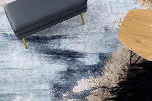 Kusový koberec Miro 51573.802 Abstraction blue / gold 80x150 cm