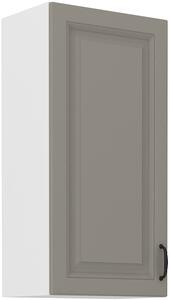 STL 45 cm skříňka horní jednodveřová STILO II (výška 90 cm) Barevné provedení STILO: Bílá / Prachově šedá