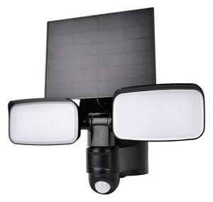 LED solární světlo WO7203 se senzorem, černá