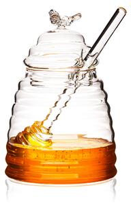 Skleněná dóza na med Honey
