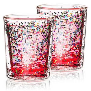 Termo sklenice HotnCool Sparkle 250 ml, 2 ks