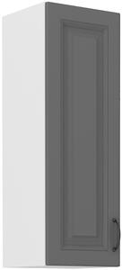 STL 30 cm skříňka horní jednodveřová STILO II (výška 90 cm) Barevné provedení STILO: Bílá / Grafit