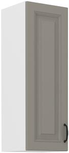 STL 30 cm skříňka horní jednodveřová STILO II (výška 90 cm) Barevné provedení STILO: Bílá / Prachově šedá
