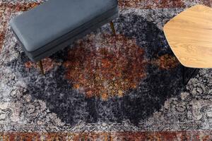 Kusový koberec Miro 51186.808 Rosette navy blue / copper 160x220 cm