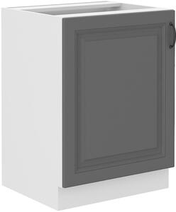 STL 60 cm skříňka dolní jednodveřová STILO II Barevné provedení STILO: Bílá / Jílově šedá
