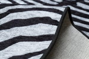 Kusový koberec Miro 51331.803 Zebra black / white 80x150 cm