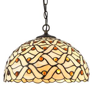 Prezent 223 - Lustr na řetězu TIFFANY 2xE27/60W/230V