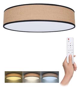 LED stropní světlo s dálkovým ovládáním Brownie nastavitelné - průměr 40 cm, hnědá