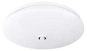 LED stropní světlo Plain 3000 K - průměr 33 cm, PIR senzor, bílá