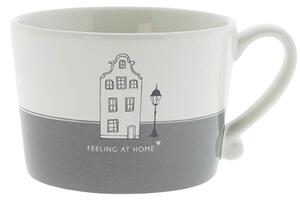 Bastion Collections Hrnek FEELING AT HOME in grey, 300 ml