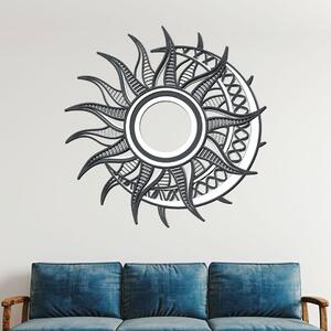 Dřevo života | Dřevěná dekorace na zeď KDYŽ SLUNCE ŠEPTÁ LUNĚ | Rozměry (cm): 40x40 | Zvolte barvu dekoru: Antracitová-Bílá