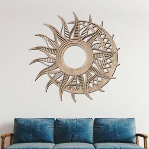 Dřevo života | Dřevěná dekorace na zeď KDYŽ SLUNCE ŠEPTÁ LUNĚ | Rozměry (cm): 40x40 | Zvolte barvu dekoru: Dub Sonoma