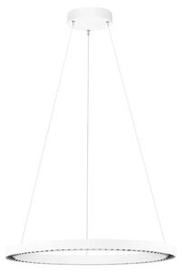 Nova Luce Bílé kovové závěsné LED světlo Deos 65 cm
