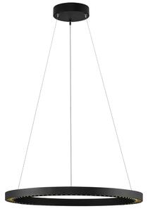 Nova Luce Černé kovové závěsné LED světlo Deos 65 cm