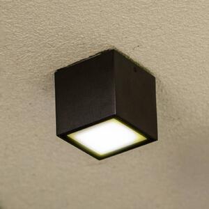 LUTEC Venkovní stropní svítidlo GEMINI, tmavě šedé, 9 x cm, IP65, Hliník / šedá / zinek, Hliník, Moderní