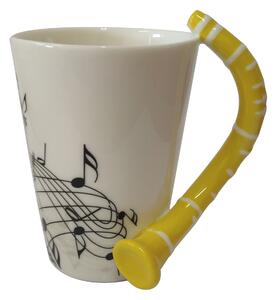 Hrníček Hudebníček klarinet žlutý