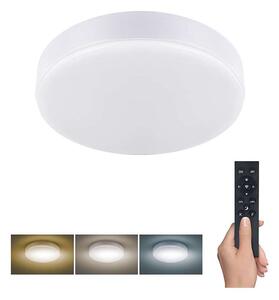 LED stropní světlo s dálkovým ovládáním Lecce nastavitelné, 2160 lm - průměr 30 cm, bílá