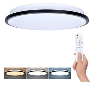 LED stropní světlo s dálkovým ovládáním Jamil nastavitelné - průměr 40 cm, černá