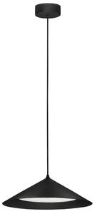 Nova Luce Černé kovové závěsné LED světlo Dario 40 cm