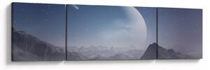 Obraz - Nebe nad skalami (170x50 cm)