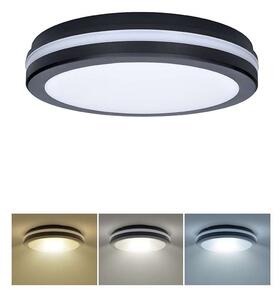 LED stropní světlo WO820 nastavitelné - průměr 30 cm, černá