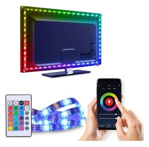 LED světelný pásek WM58 RGB pro TV s WiFi, 4x 50 cm, vícebarevná