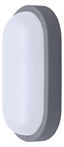 LED venkovní světlo WO744 - ovál 21 x 10,4 cm, šedá
