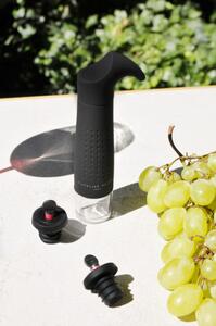 Atelier du Vin Vakuová pumpa černá + 2 zátky na víno