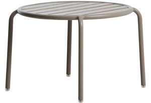 Kave Home Béžový kovový zahradní stolek Joncols 60 cm