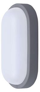 LED venkovní světlo WO749 - ovál 26 x 13,5 cm, šedá