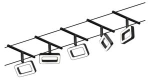 Paulmann 94485 - SADA 5xLED/4,8W Kompletní lankový systém FRAME 230V černá