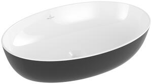 Villeroy & Boch Artis - Umyvadlová mísa na desku 610x410 mm, Coal Black 419861BCT8