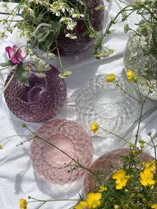 Skloglass Ručně foukaná váza DAHLIA 180mm Azurová Barvy: Azurová