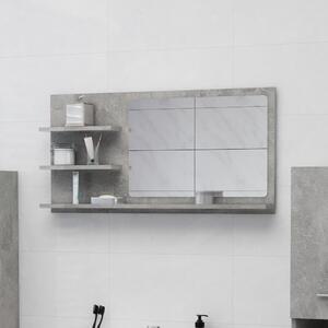 Koupelnové zrcadlo betonově šedé 90 x 10,5 x 45 cm dřevotříska