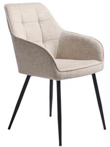 Unique Furniture Béžová čalouněná jídelní židle Nolan