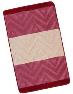 Bellatex Koupelnová předložka 60x100cm chevron burgundy