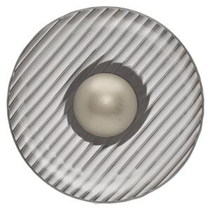 Nova Luce Kouřově šedé skleněné nástěnné LED světlo Lavina 25 cm