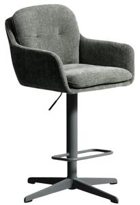 Kave Home Tmavě zelená otočná barová židle Lexa 65/85 cm