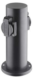 Zahradní sloupek 230V 2Z - PG10, černá